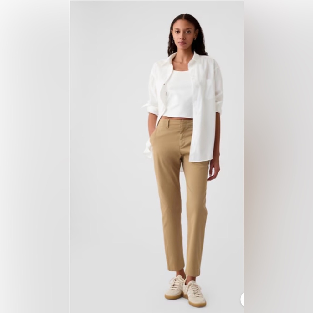 Gap Slim Ankle Pant Tan Women's Pants